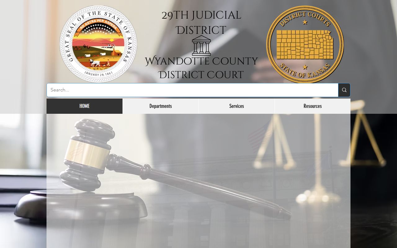 Wyandotte County court records after arrest district court home page